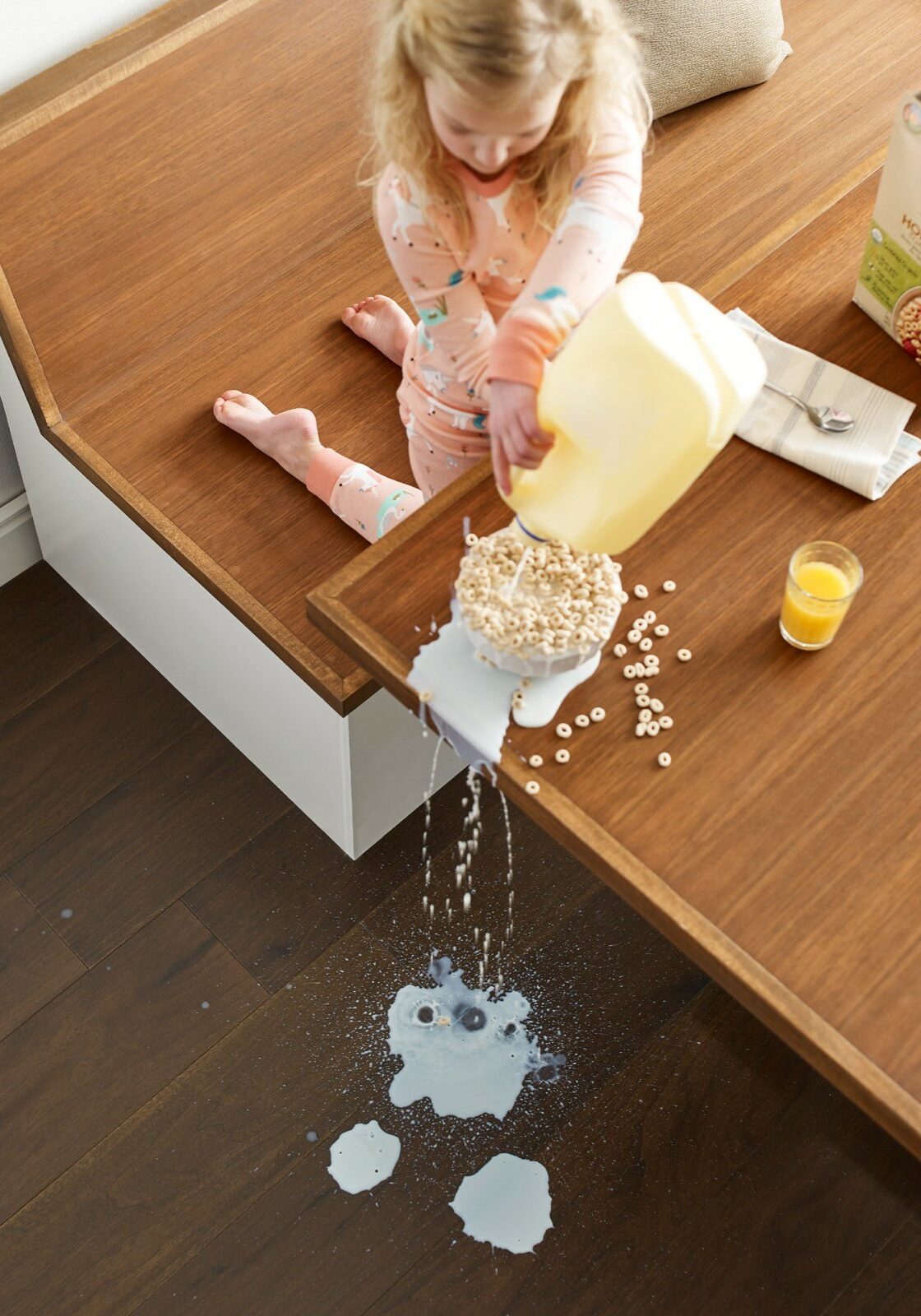 Milk spill cleaning | River City Flooring
